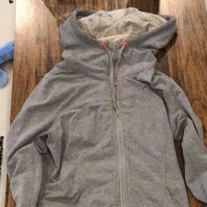 Grey Hooded Lululemon Zipup